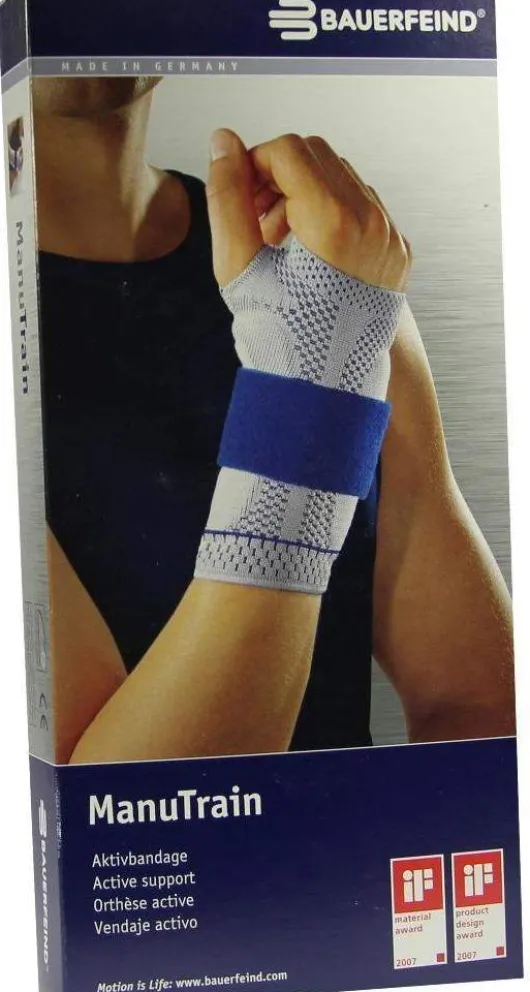 Manutrain Handgelenkbandage 3 Rechts Schwarz