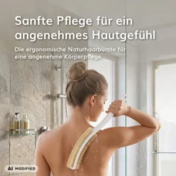 Massagebürste mit Naturhaarborsten, 1 Stück