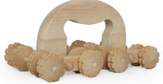 Massageroller Holz Mit Bügel+8 Achsen 1 Stück