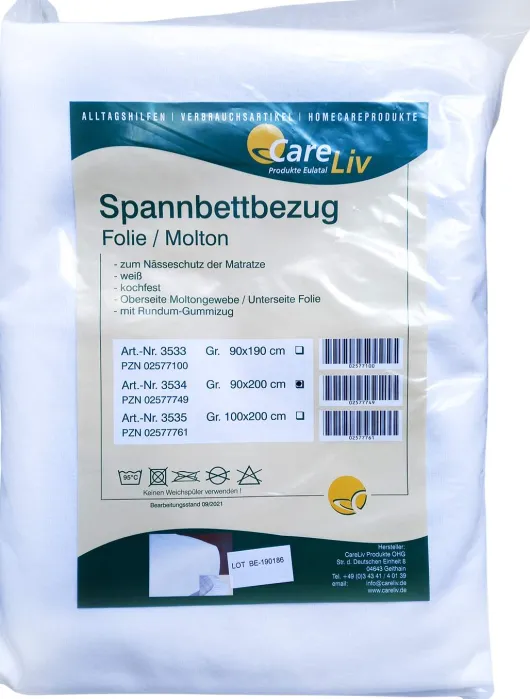 Matratzen Schutzbezug Molton Mit Folie 90x200cm