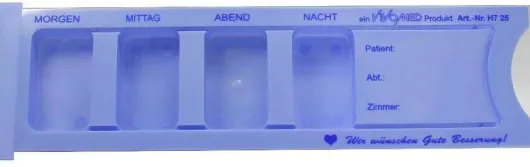 Medikamentendispenser Blau 1 Stück
