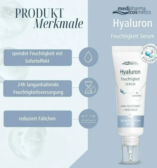 medipharma cosmetics Hyaluron Feuchtigkeit Serum 30 ml