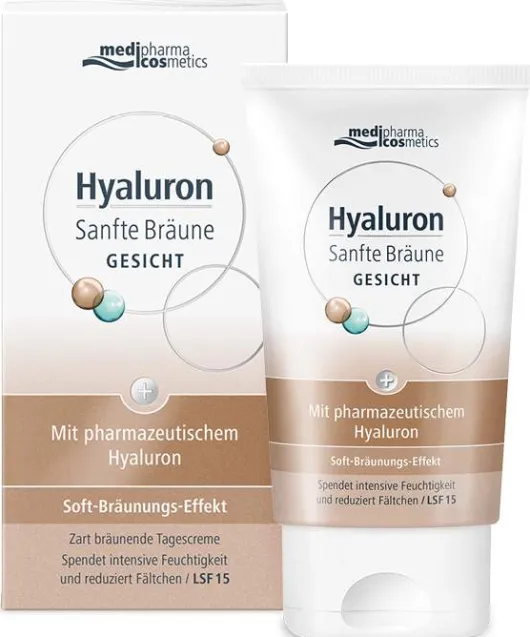 medipharma cosmetics Hyaluron Sanfte Bräune Gesichtspflege Creme 50 ml