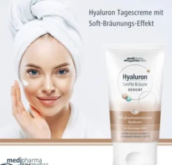 medipharma cosmetics Hyaluron Sanfte Bräune Gesichtspflege Creme 50 ml