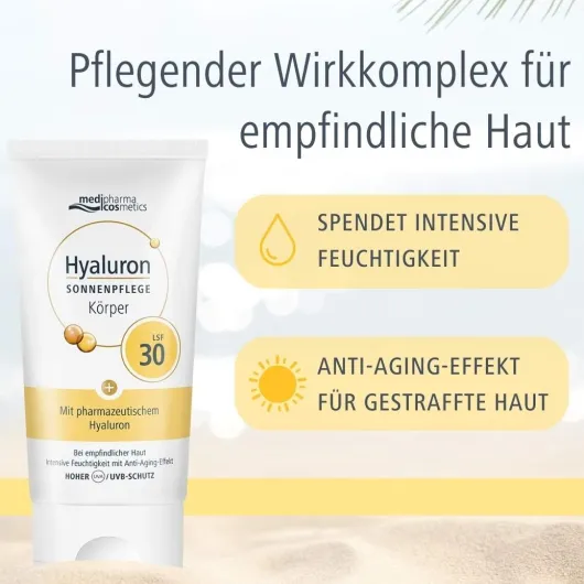 medipharma cosmetics Hyaluron Sonnenpflege Körper LSF 30 150 ml Creme