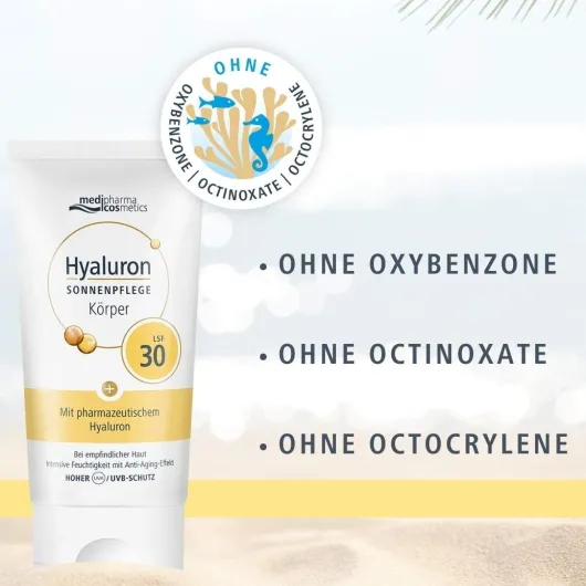 medipharma cosmetics Hyaluron Sonnenpflege Körper LSF 30 150 ml Creme