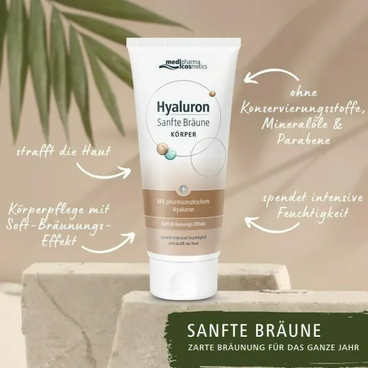 medipharma cosmetics Hyaluron Sanfte Bräune Körperpflege Creme 200 ml