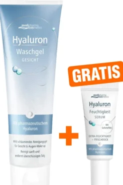 medipharma cosmetics Hyaluron Waschgel 150 ml + gratis Hyaluron Feuchtigkeit Serum 5 ml