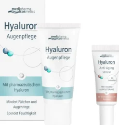 medipharma cosmetics Hyaluron Augenpflege Creme 15 ml Creme + gratis Hyaluron Anti - Aging Serum 5 ml