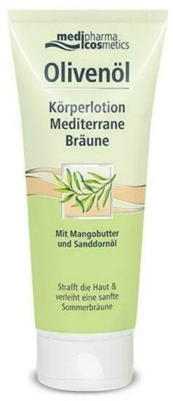 medipharma cosmetics Olivenöl 200 ml Körperlotion mediterrane Bräune