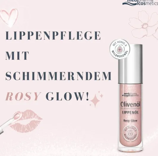 medipharma cosmetics Olivenöl Lippenöl Rosy Glow 4 ml