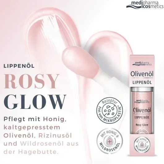 medipharma cosmetics Olivenöl Lippenöl Rosy Glow 4 ml