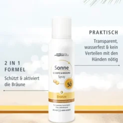 medipharma cosmetics Sonne Schutz & Bräune bronze LSF 50 Aerosol 150 ml Spray