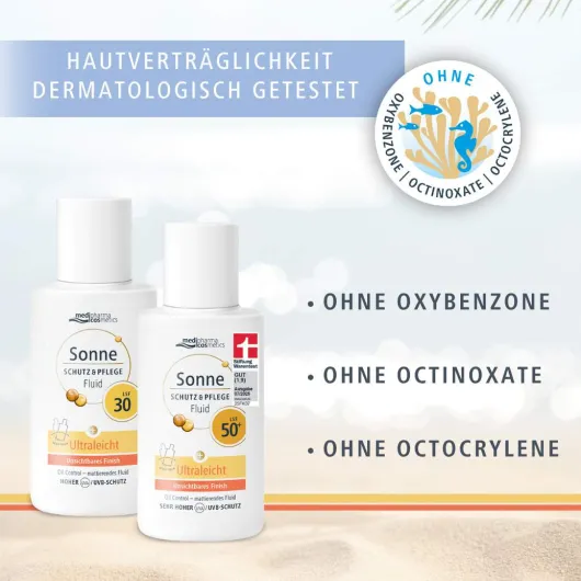 medipharma cosmetics Sonne Schutz & Pflege Fluid ultraleicht LSF 30 50 ml Lotion