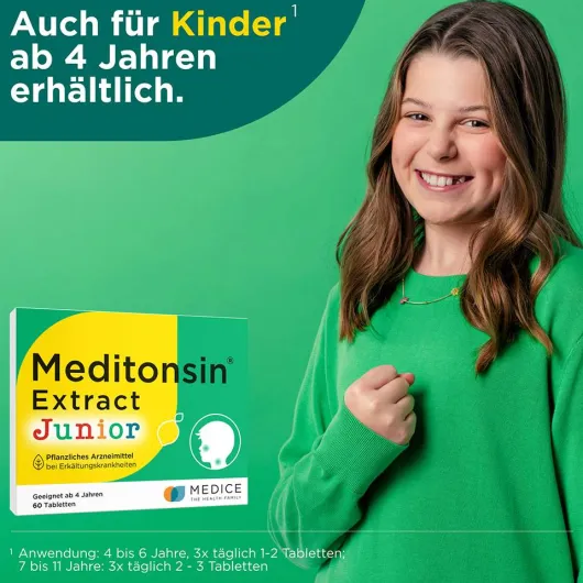 Meditonsin Extract pflanzliche Erkältungstabletten 40 Stück