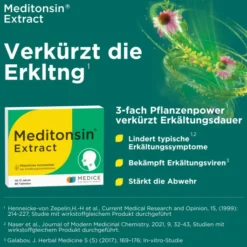 Meditonsin Extract pflanzliche Erkältungstabletten 40 Stück