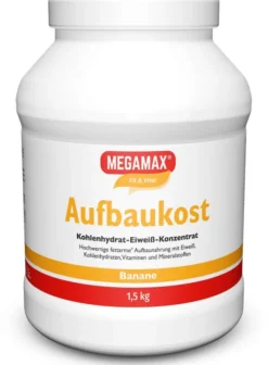 Megamax Aufbaukost Banane 1,5 KG Pulver