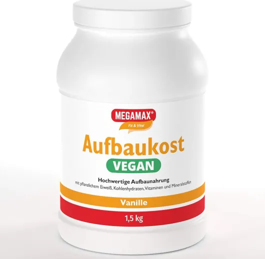 Megamax Aufbaukost Vegan Vanille 500 G Pulver