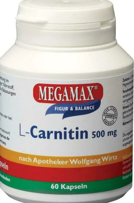 Megamax L Carnitin 500 mg 60 Kapseln