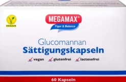 Megamax Sättigungskapseln Glucomannan 60 Stück