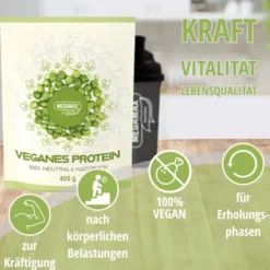 Megamax Veganes Erbsen Protein 400 G Pulver