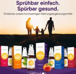Melatonin Ashwagandha Mediakos Schlaf Spray Vegan 20ml