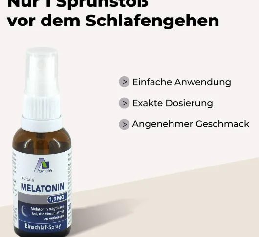 Melatonin 1,9 mg Einschlaf-Spray 30 ml