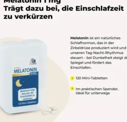 Melatonin 1 mg im Spender 120 Mini-Tabletten