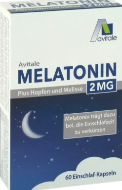Melatonin 2 mg plus Hopfen und Melisse Kapseln 120 Kapseln
