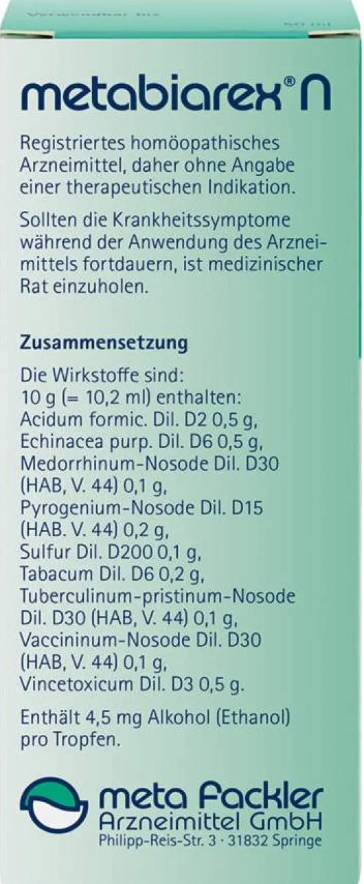 Metabiarex N 50 ml Tropfen