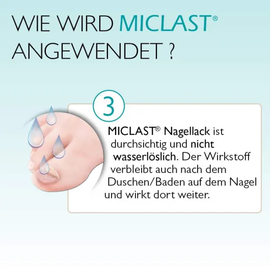 Miclast 80 mg pro g wirkstoffhaltiger Nagellack 2 x 3 ml