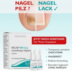 Miclast 80 mg pro g wirkstoffhaltiger Nagellack 2 x 3 ml