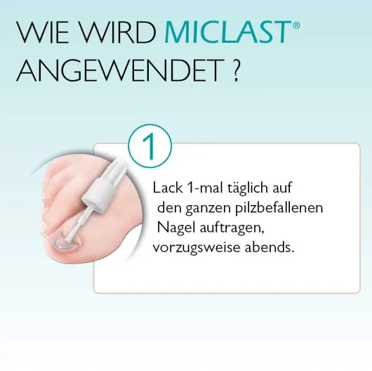 Miclast 80 mg pro g wirkstoffhaltiger Nagellack 3 ml