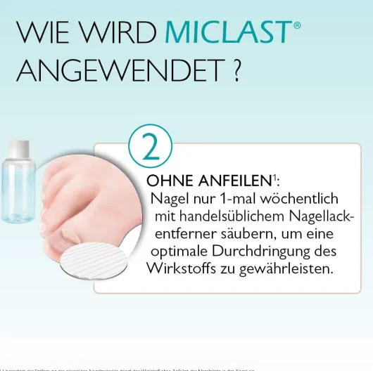Miclast 80 mg pro g wirkstoffhaltiger Nagellack 3 ml