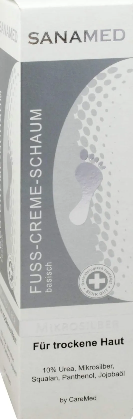 Mikrosilber Sanamed Fußcremeschaum