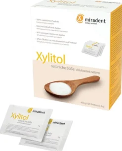 Miradent Zuckerersatz Xylitol Pulver 100 X 4 G Beutel