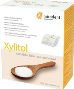 Miradent Zuckerersatz Xylitol Pulver 100 X 4 G Beutel