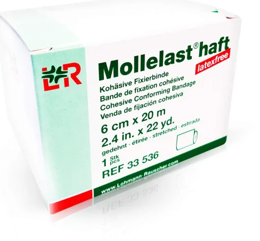Mollelast Haft Binden Latexfrei 6 cm X 20 M Gedehnt 1 Binde