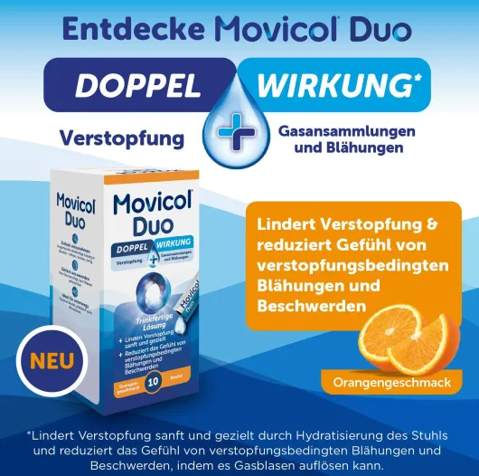 Movicol Duo trinkfertige Lösung in Beuteln 20 Stück