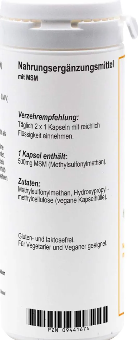 Msm Kapseln 500 mg 100 Kapseln