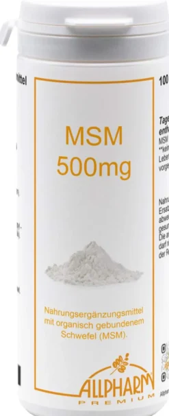 Msm Kapseln 500 mg 100 Kapseln