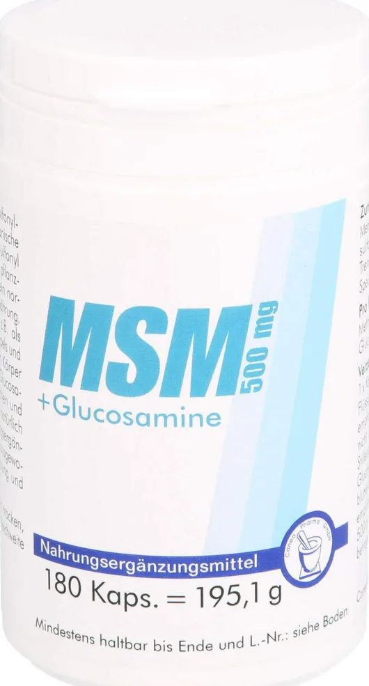 Msm 500 Mg+glucosamine 180 Kapseln