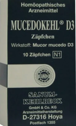 Mucedokehl D3 10 Suppositorien