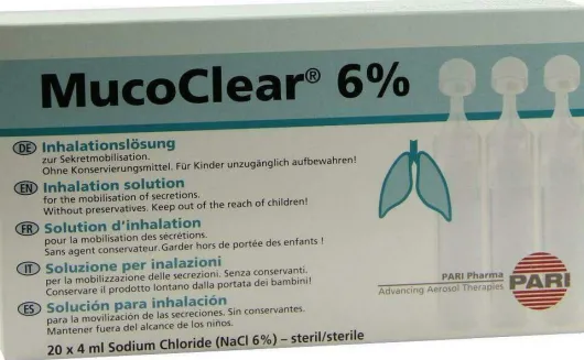Mucoclear 6% Nacl Inhalationslösung 20x4 ml Inhalationslösung