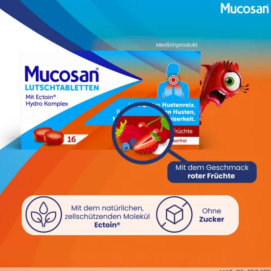 Mucosan rote Früchte 16 Lutschtabletten
