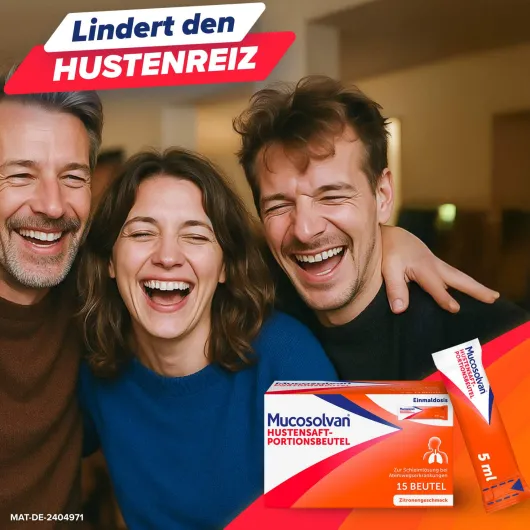 Mucosolvan Hustensaft-Portionsbeutel 2x 15 x 5 ml