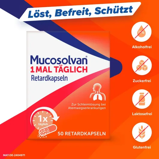 Mucosolvan 1mal täglich 50 Retardkapseln