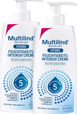 Multilind DermaCare Hydro Feuchtigkeits-Intensiv Creme 2 x 250 ml