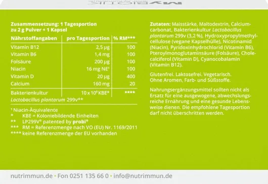 Mybiotik Balance Rds 20 X 2 G Plulver + 20 Kapseln Kombipackung