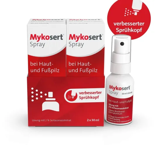 Mykosert Spray bei Haut- und Fußpilz 2 x 30 ml